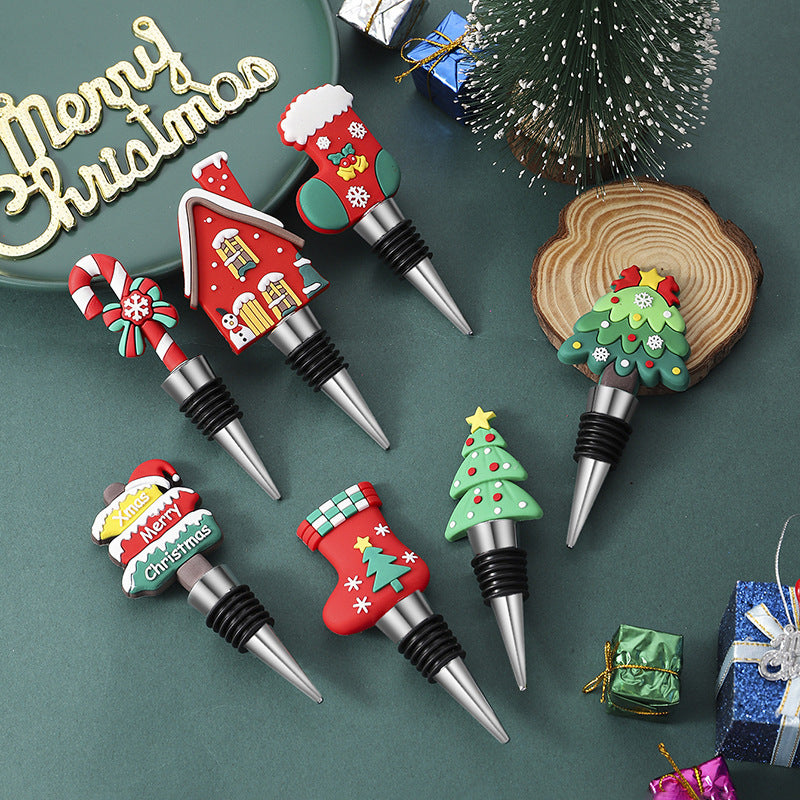 Christmas Tree Wine Stopper | Perfect for Holiday Parties - ZA-ZOLA