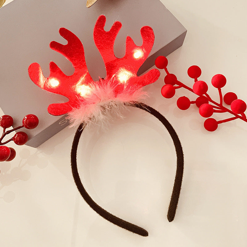 Light-Up Christmas Headband for Women - Festive Snowflake Design - ZA-ZOLA