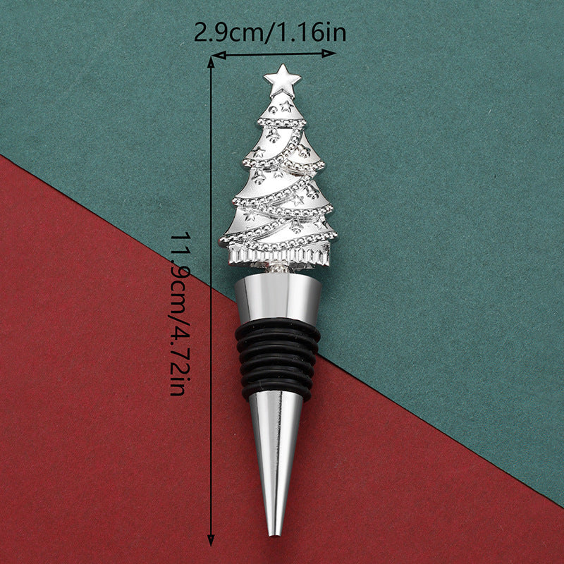 Christmas Tree Wine Stopper | Festive Sealed Bottle Stopper - ZA-ZOLA