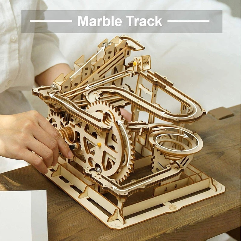 3D DIY Wooden Puzzle Roller Coaster | Fun & Educational Toy for Kids - ZA-ZOLA