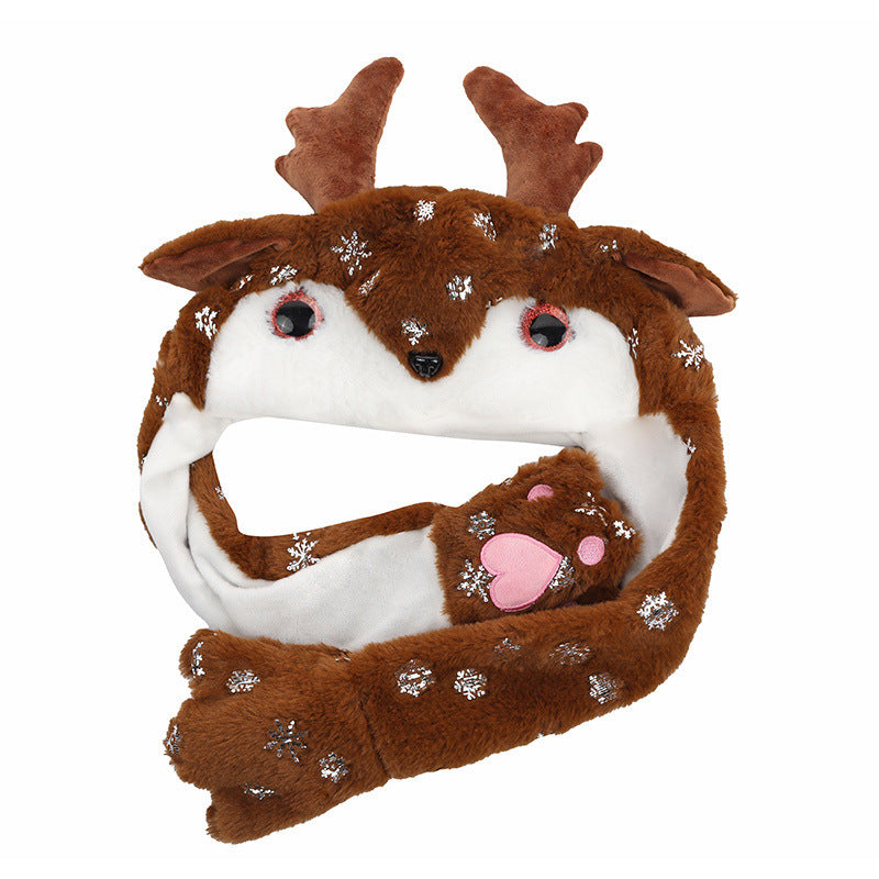 Movable Christmas Hat - Cute Santa Claus, Snowman & Elk Winter Hat | Perfect Holiday Gift! - ZA-ZOLA