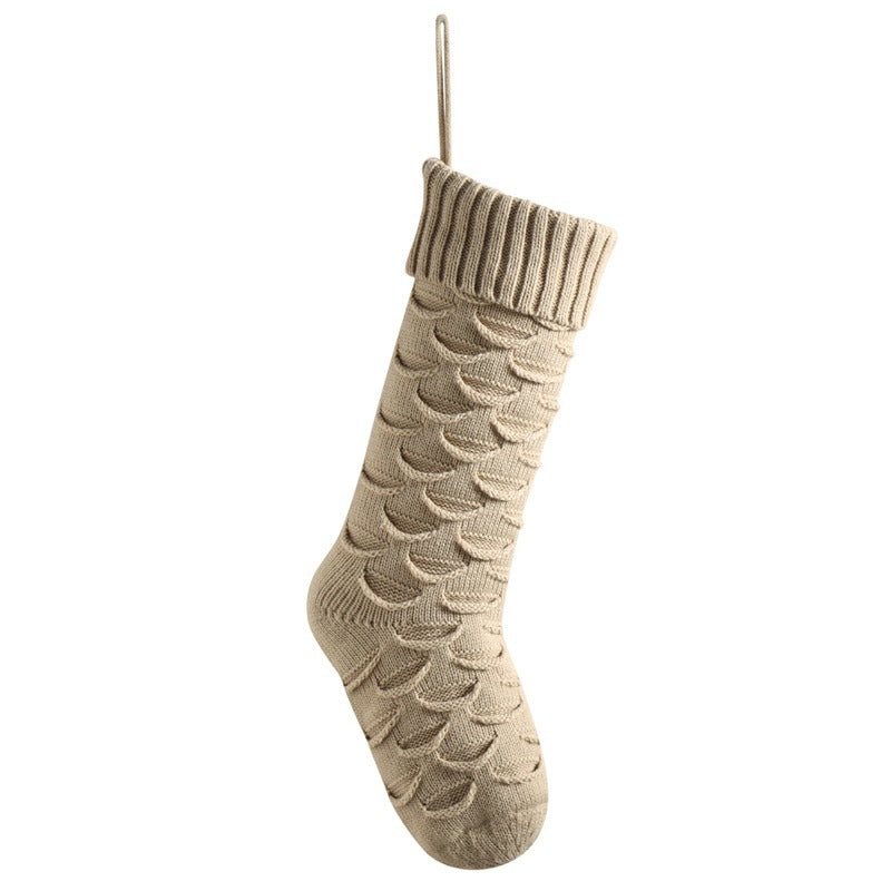 Christmas Gift Bag Decorative Socks – Knitted Hanging Stocking Decorations for Holiday Cheer - ZA-ZOLA