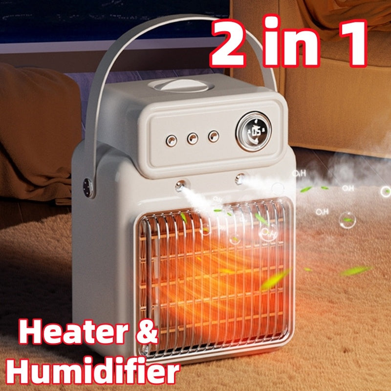 1200W 2-in-1 Room Heater & Humidifier | Efficient Indoor Heater with Overheating Protection - ZA-ZOLA