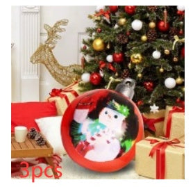 60CM Inflatable Christmas Ornament Ball – Giant Outdoor PVC Decoration for Festive Display - ZA-ZOLA