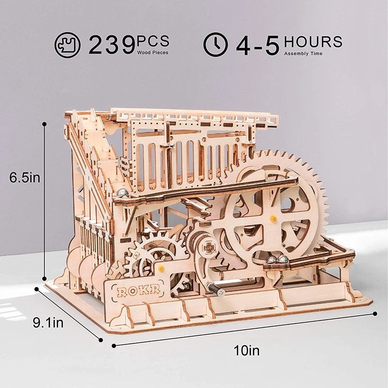 3D DIY Wooden Puzzle Roller Coaster | Fun & Educational Toy for Kids - ZA-ZOLA