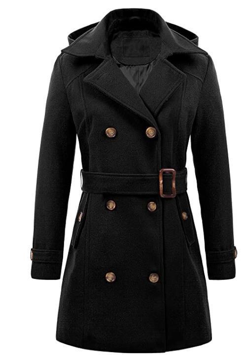 Women's Woolen Hooded Plus Size Coat – Stylish, Warm & Comfortable Outerwear