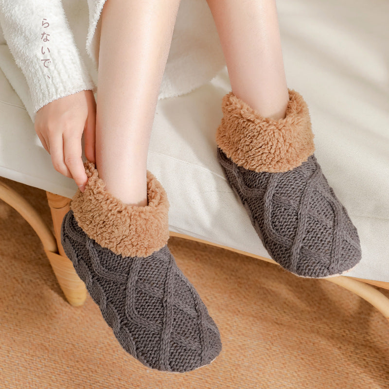 Non-Slip Winter Home Slippers Socks – Warm & Cozy Indoor Floor Shoes for Comfort - ZA-ZOLA