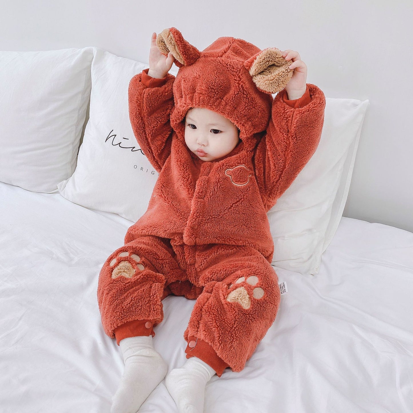 Newborn Baby Onesies Baby Clothes Romper Baby QuiltedProduct information:
 


 Fabric name: rice velvet
 
 Suitable season: winter, autumn
 
 Suitable age: infants and young children (0-2 years old)
 
 Applicable gendeBaby ClothesZA-ZOLAZA-ZOLANewborn Baby Onesies Baby Clothes Romper Baby Quilted