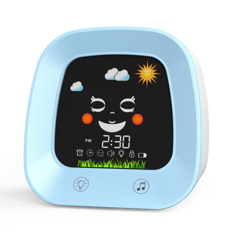 Children's Music Alarm Student Mute Snooze Alarm Bedside Luminous ClocProduct information:
 
 Color: pink, blue
 
 Thickness: 115mm
 
 Shell material: ABS
 
 Style: Cartoon
 


Packing list: 

1xClock

Product Image:clockZA-ZOLAZA-ZOLAMusic Alarm Student Mute Snooze Alarm Bedside Luminous Clock