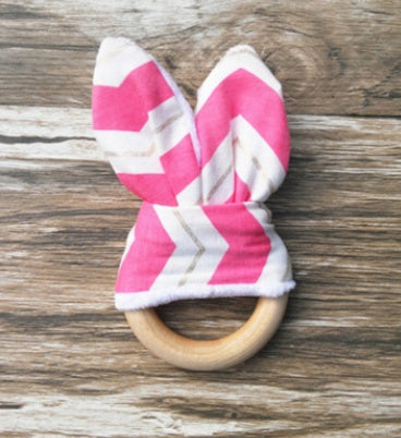 Handmade wooden natural baby teether - ZA-ZOLA