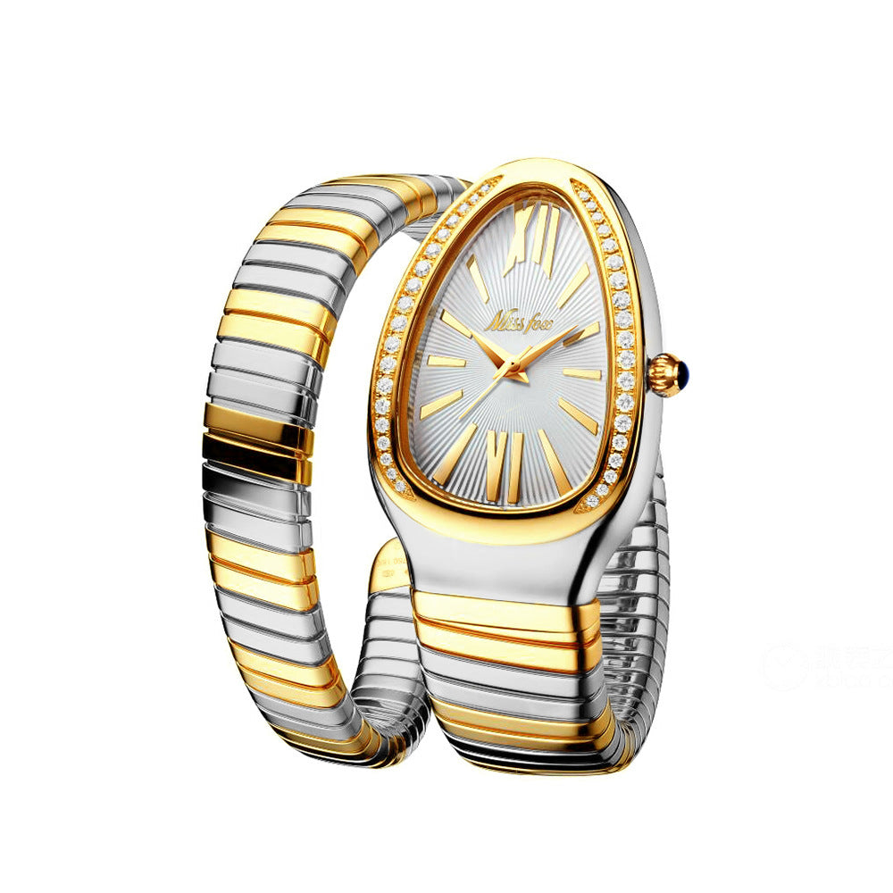 Women's Stainless Steel Diamond Serpentine Watch - ZA-ZOLA