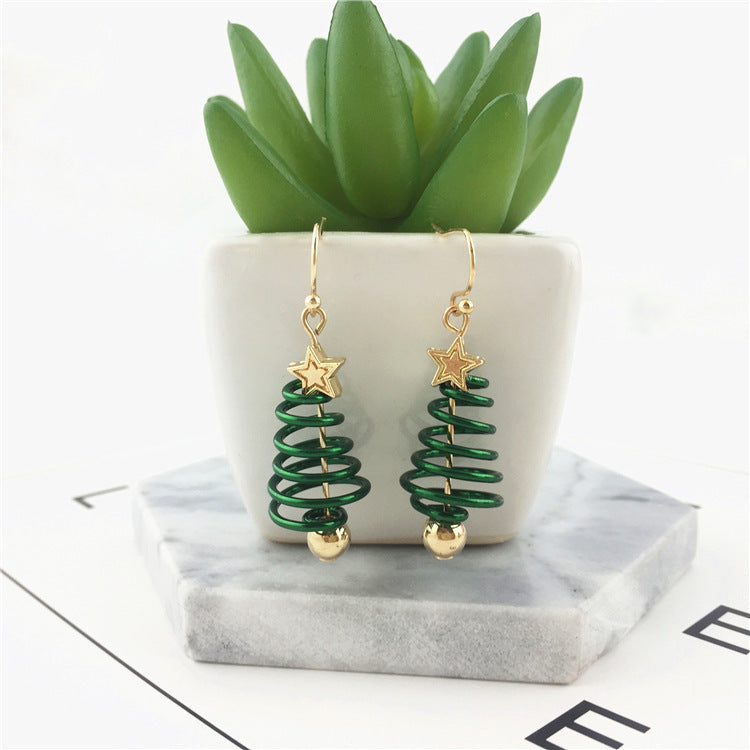 DIY Christmas Tree & Star Earrings – Festive Holiday Jewelry for Creative Style Lovers - ZA-ZOLA