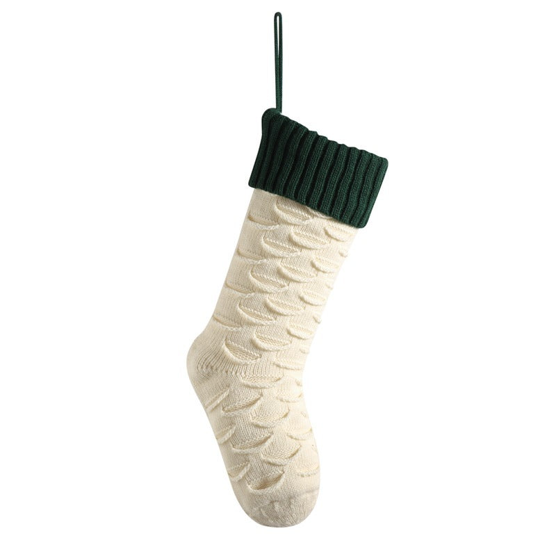 Christmas Gift Bag Decorative Socks – Knitted Hanging Stocking Decorations for Holiday Cheer - ZA-ZOLA