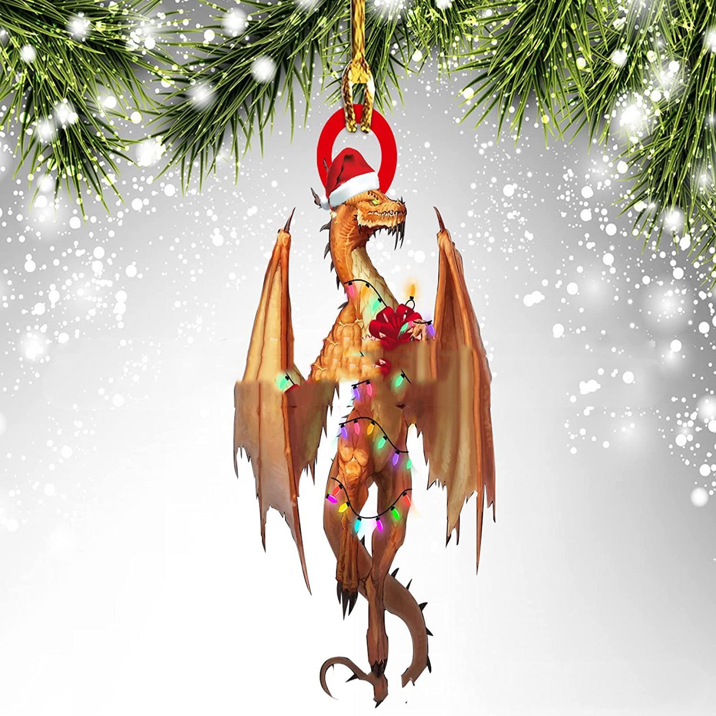 Acrylic Dinosaur Dragon Egg Ornaments – Unique Christmas Tree Pendant Decor - ZA-ZOLA