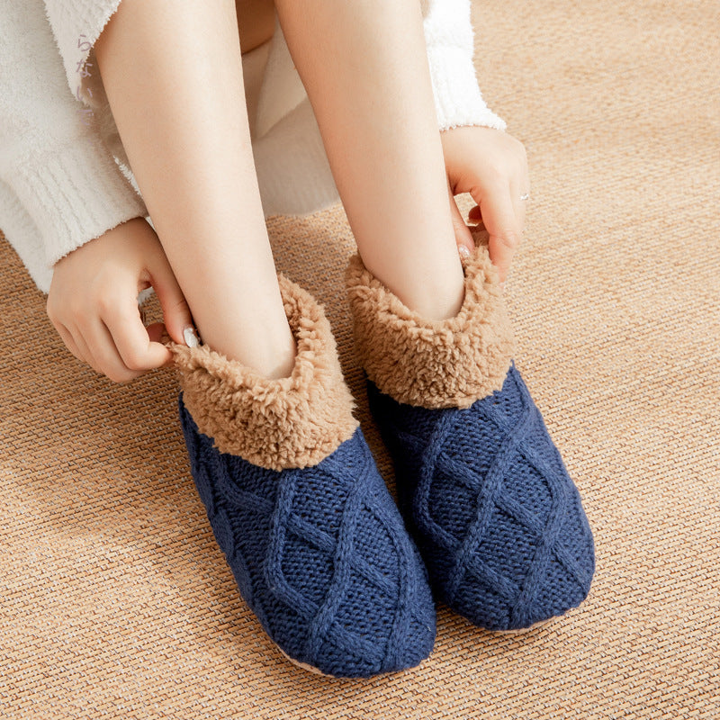 Non-Slip Winter Home Slippers Socks – Warm & Cozy Indoor Floor Shoes for Comfort - ZA-ZOLA