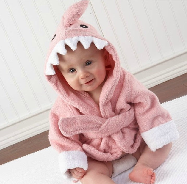 Children's Hooded Absorbent Animal-shaped Bathrobe - ZA-ZOLA