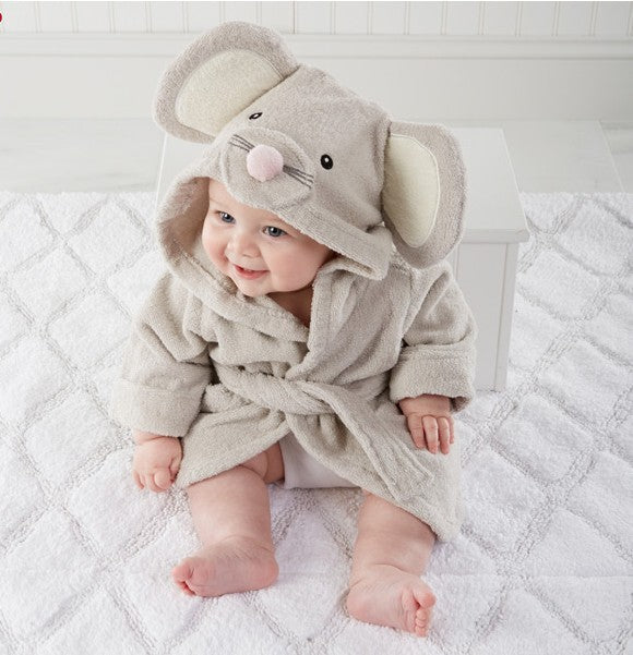 Children's Hooded Absorbent Animal-shaped Bathrobe - ZA-ZOLA