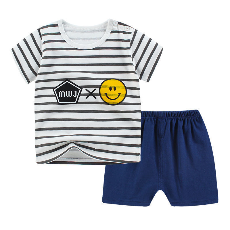 Summer Infant Newborn Baby Boy Clothes Children Clothing Set for Girls Kids T-Shirt Shorts 2PCS Outfits Cotton Casual Clothes - ZA-ZOLA