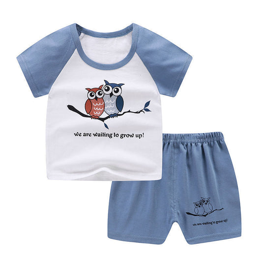 Summer Infant Newborn Baby Boy Clothes Children Clothing Set for Girls Kids T-Shirt Shorts 2PCS Outfits Cotton Casual Clothes - ZA-ZOLA