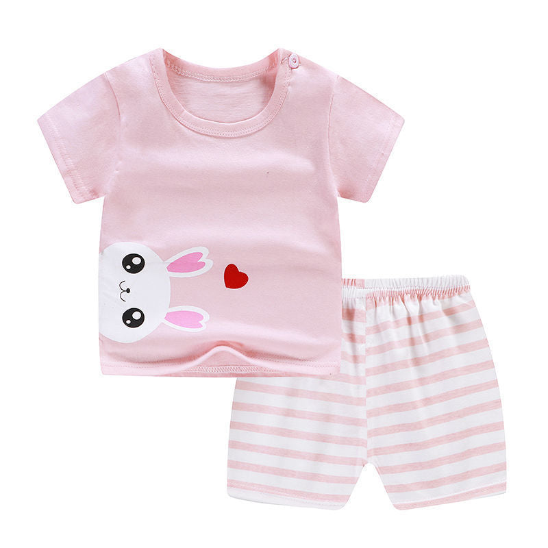 Summer Infant Newborn Baby Boy Clothes Children Clothing Set for Girls Kids T-Shirt Shorts 2PCS Outfits Cotton Casual Clothes - ZA-ZOLA