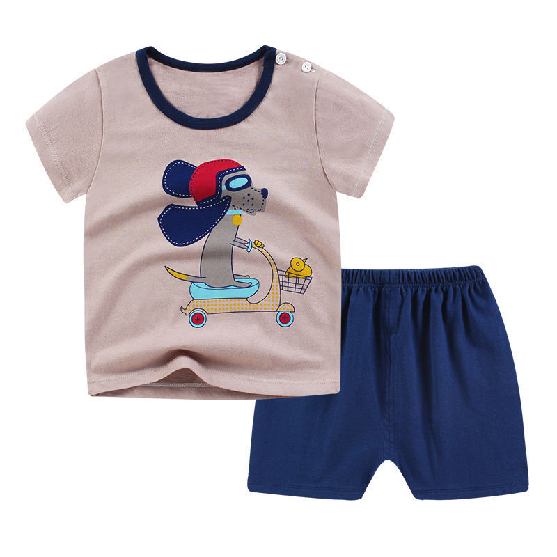 Summer Infant Newborn Baby Boy Clothes Children Clothing Set for Girls Kids T-Shirt Shorts 2PCS Outfits Cotton Casual Clothes - ZA-ZOLA