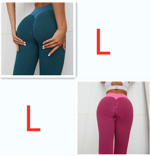 Plaid Seamless High Waist Fitness Yoga Pants – Breathable Gym Leggings for Women