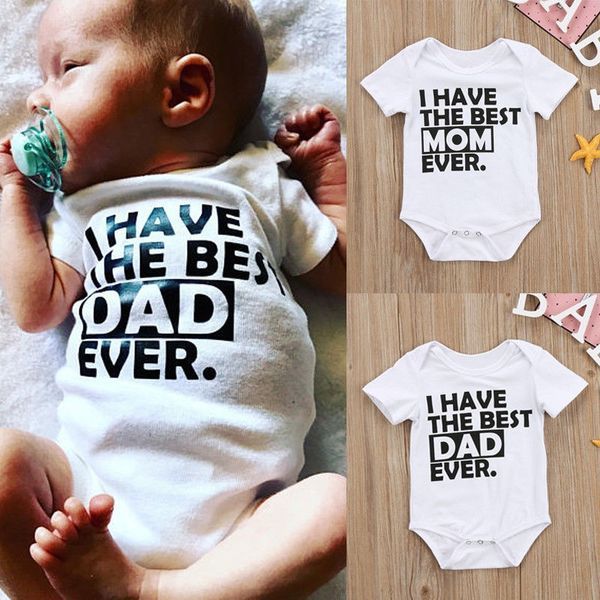 Newborn Baby Romper, Summer, Baby SummerProduct information: 
 
 


 Fabric name: Cotton
 
 Suitable season: summer, spring
 
 Thickness: Thin section
 
 Color: A-HY1362-MOM, B-HY1362-DAD
 
 Suitable heighT ShirtZA-ZOLAZA-ZOLANewborn Baby Romper, Summer, Baby Summer