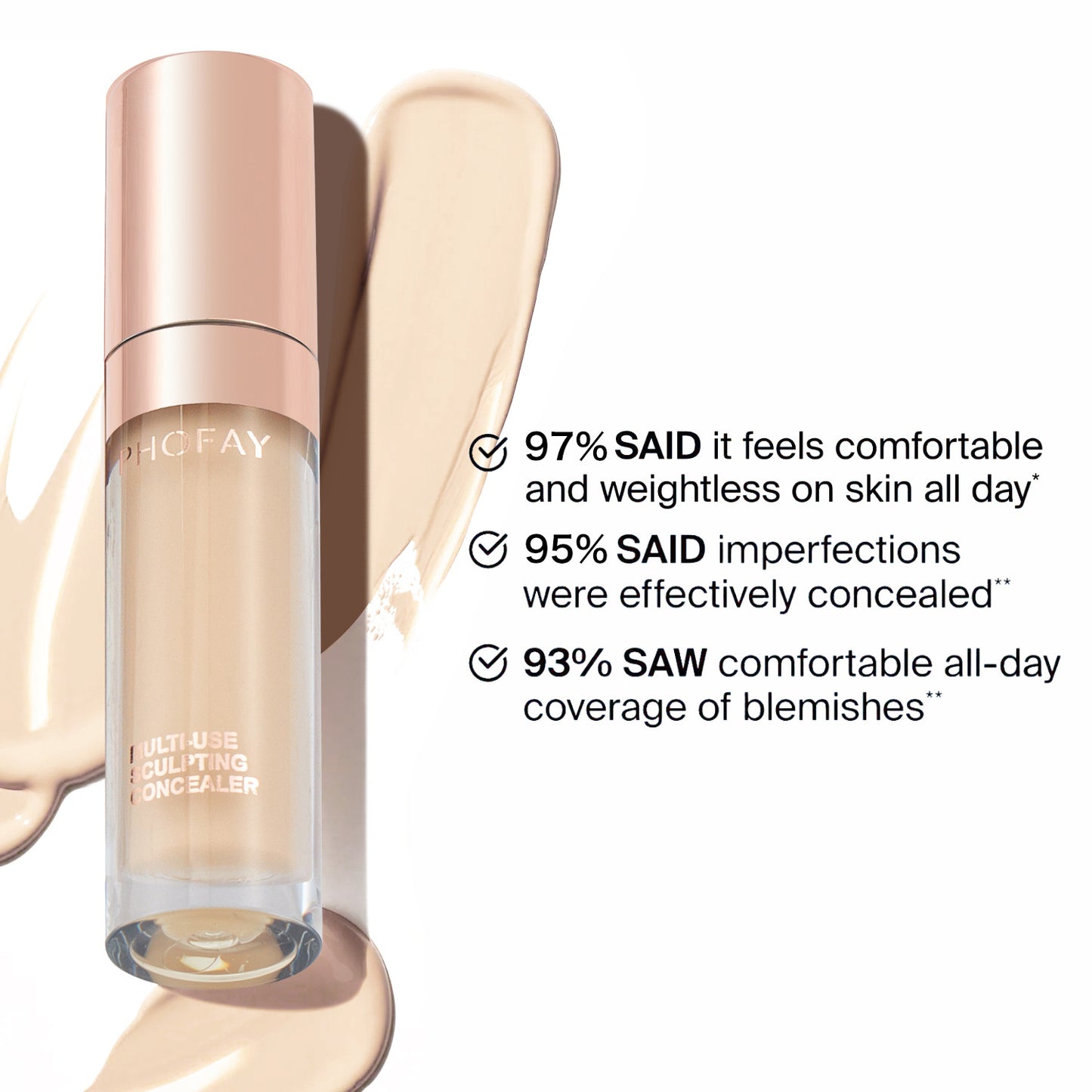 PHOFAY Super Coverage Concealer – Full Coverage, Long-Lasting, Flawless Finish - ZA-ZOLA