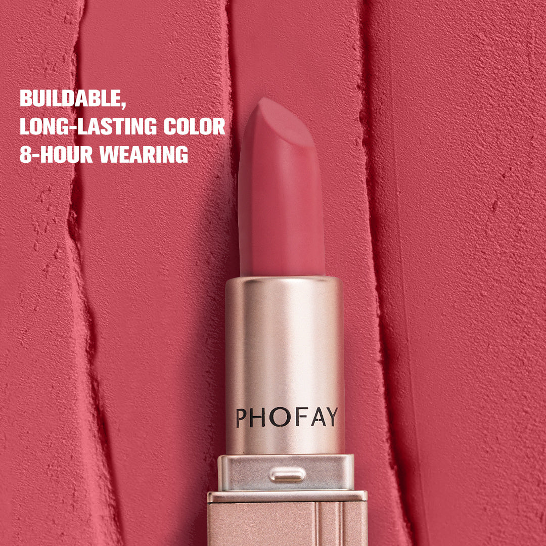 PHOFAY Matte Lipstick – Rich Color, Long-Lasting, Transfer-Proof Wear - ZA-ZOLA