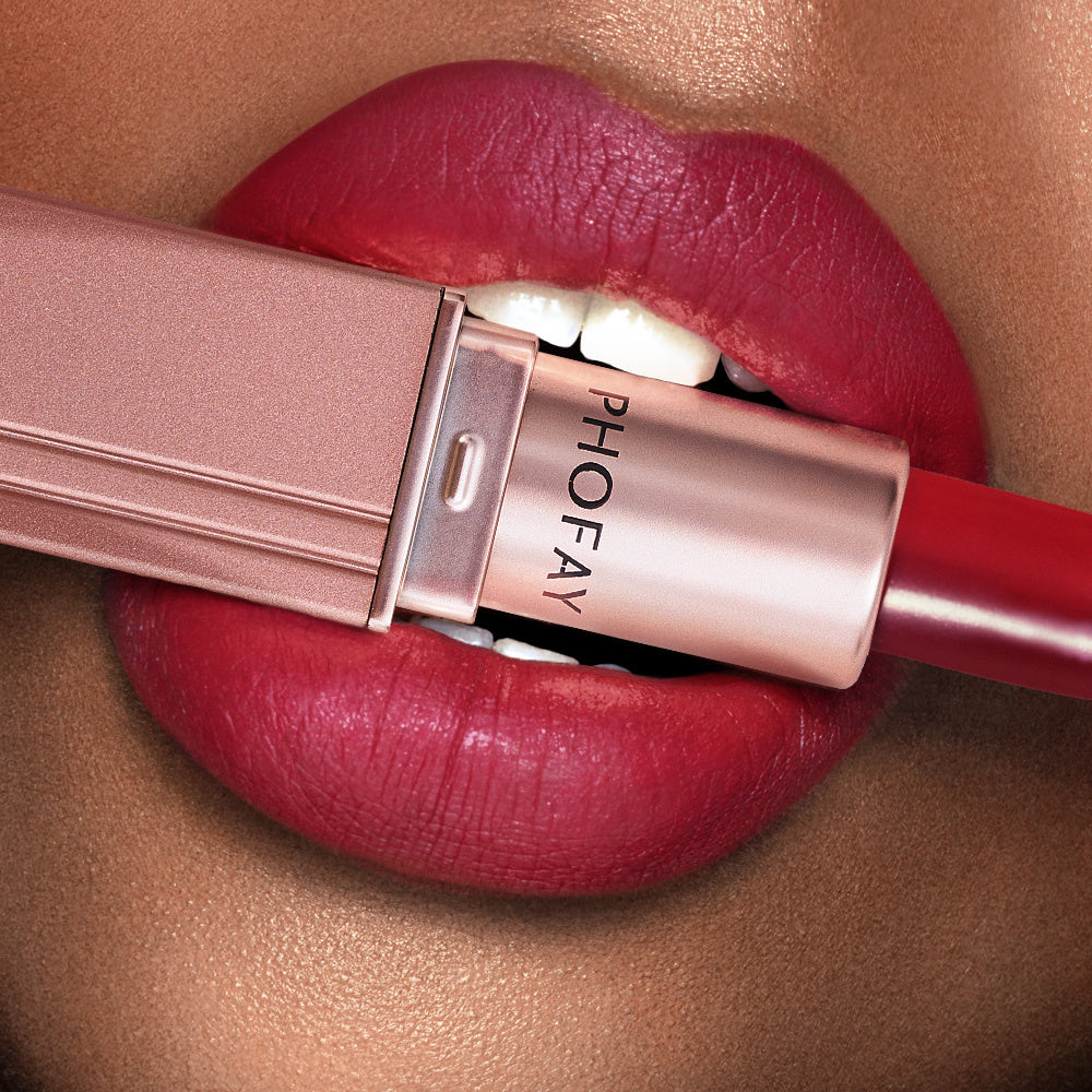 PHOFAY Matte Lipstick – Rich Color, Long-Lasting, Transfer-Proof Wear - ZA-ZOLA