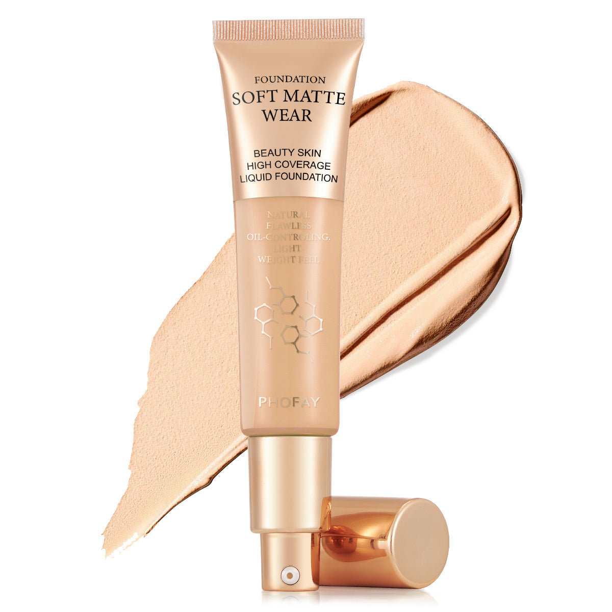 PHOFAY Full Coverage Foundation – Flawless, Long-Lasting, Matte Finish - ZA-ZOLA