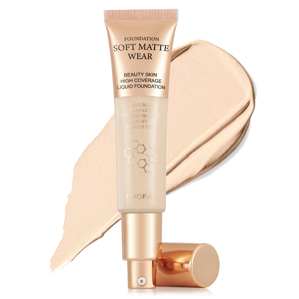 PHOFAY Full Coverage Foundation – Flawless, Long-Lasting, Matte Finish - ZA-ZOLA