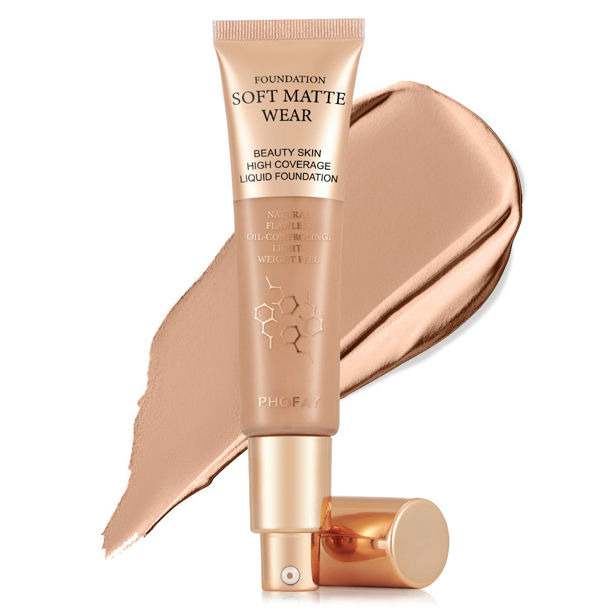 PHOFAY Full Coverage Foundation – Flawless, Long-Lasting, Matte Finish - ZA-ZOLA