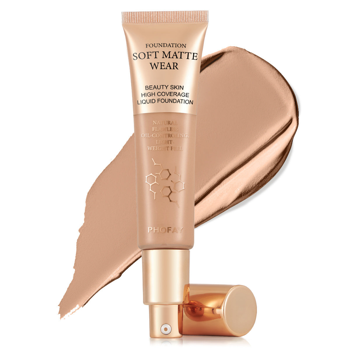 PHOFAY Full Coverage Foundation – Flawless, Long-Lasting, Matte Finish - ZA-ZOLA