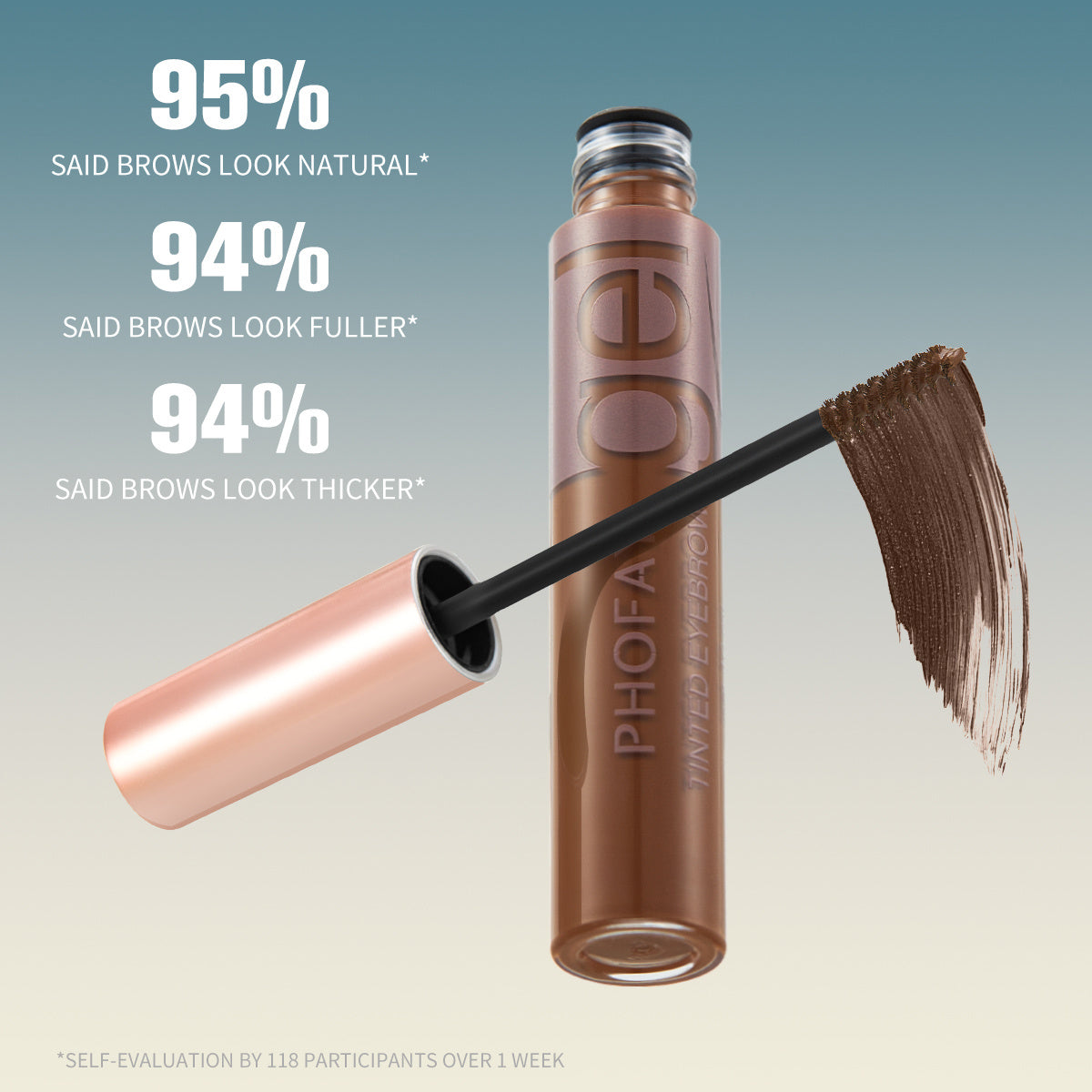 PHOFAY Tinted Eyebrow Gel – Long-Lasting, Smudge-Proof, Natural Definition - ZA-ZOLA