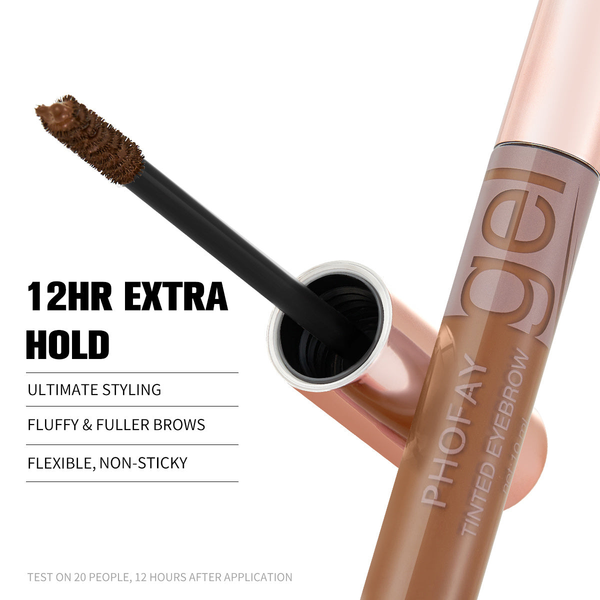 PHOFAY Tinted Eyebrow Gel – Long-Lasting, Smudge-Proof, Natural Definition - ZA-ZOLA