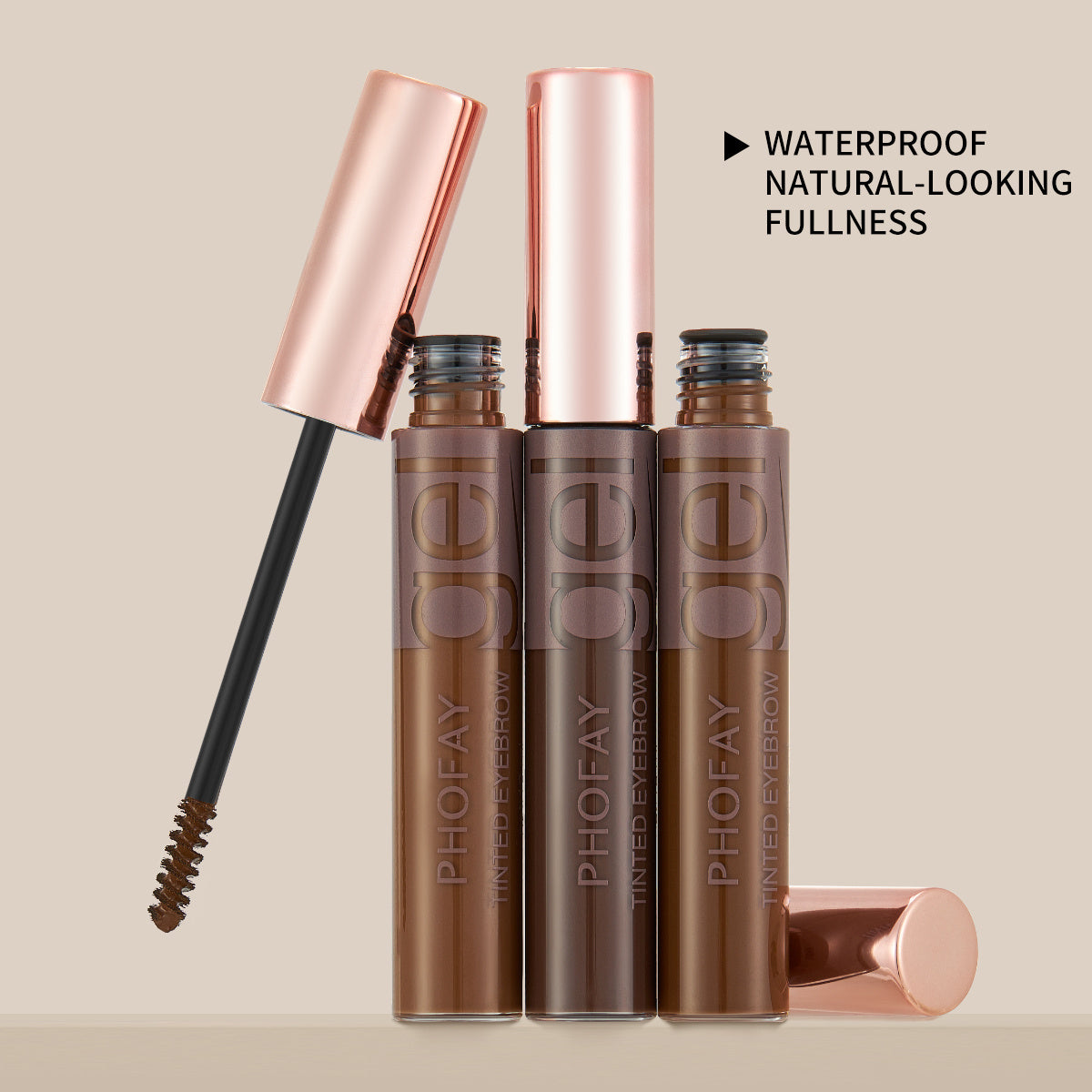 PHOFAY Tinted Eyebrow Gel – Long-Lasting, Smudge-Proof, Natural Definition - ZA-ZOLA