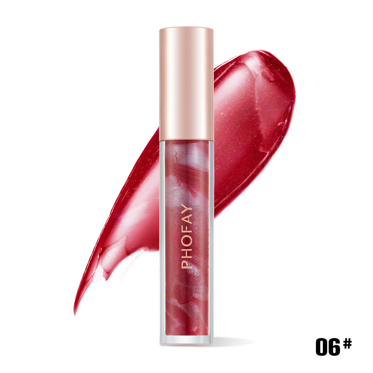 PHOFAY Rose Blooming Hydrating Lip Gloss – Moisturizing, Long-Lasting Shine - ZA-ZOLA