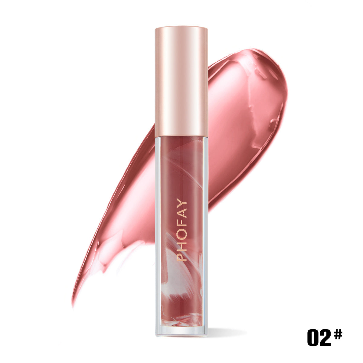 PHOFAY Rose Blooming Hydrating Lip Gloss – Moisturizing, Long-Lasting Shine - ZA-ZOLA