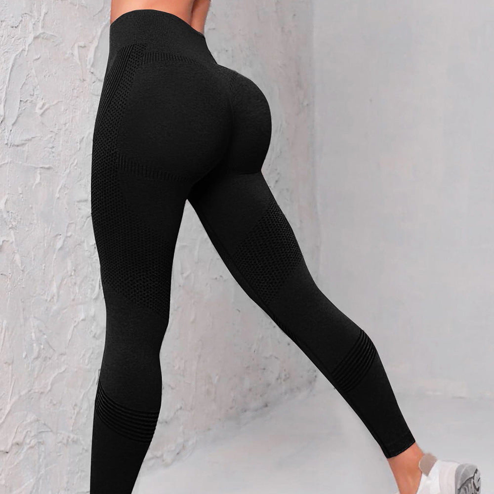 High Waist Seamless Yoga Pants – Women's Butt Lifting Fitness Leggings for Gym & Running