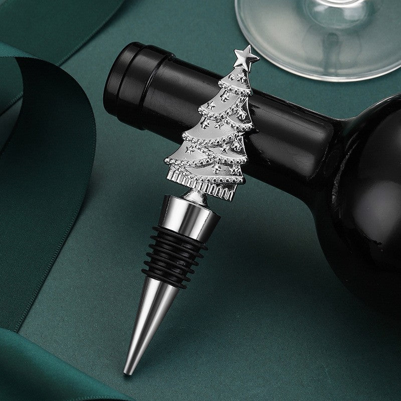 Christmas Tree Wine Stopper | Festive Sealed Bottle Stopper - ZA-ZOLA