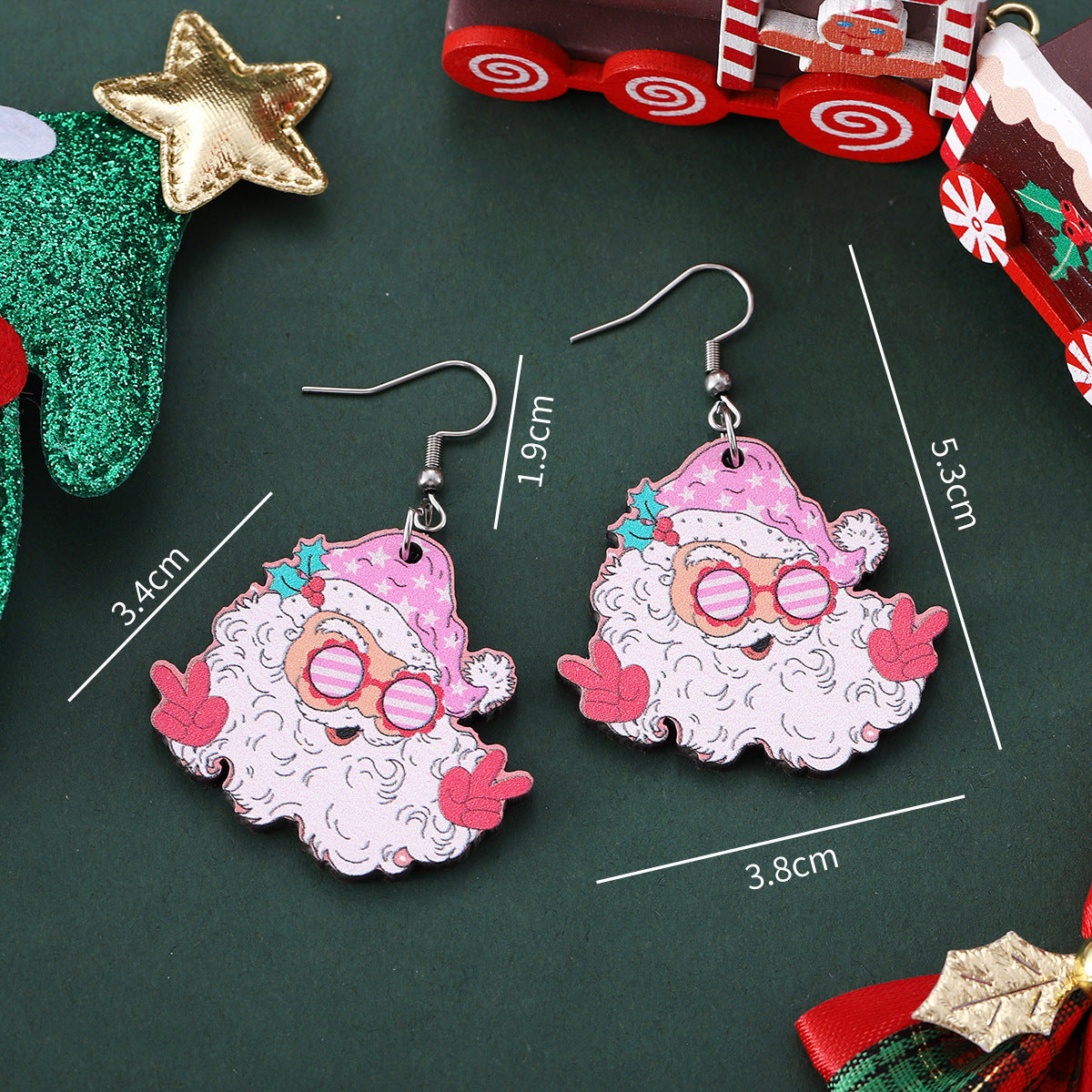 Funny Santa Claus Pendant Earrings – Perfect Christmas Gift for a Festive Touch! - ZA-ZOLA