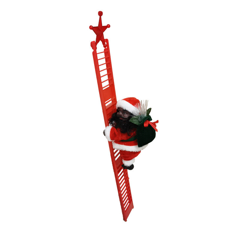 Climbing Ladder Electric Santa Claus Climbing Red Ladder Doll ToyOverview:
 
 1. Santa Claus can automatically climb up the ladder
 
 2. With music, it is a great decoration for your home
 
 3. Perfect accessories, help to create ToyZA-ZOLAZA-ZOLAClimbing Ladder Electric Santa Claus Climbing Red Ladder Doll Toy