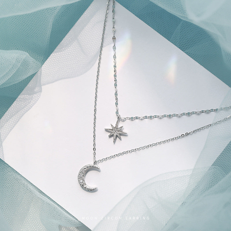 Astral Moon Double Necklace - ZA-ZOLA