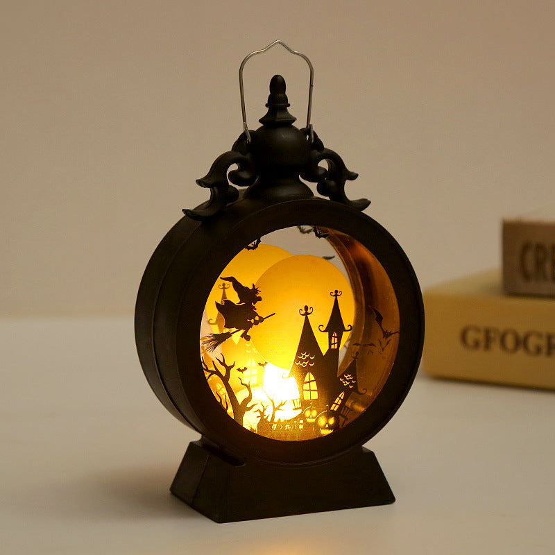 Halloween Retro Candle Portable Storm Lantern - ZA-ZOLA