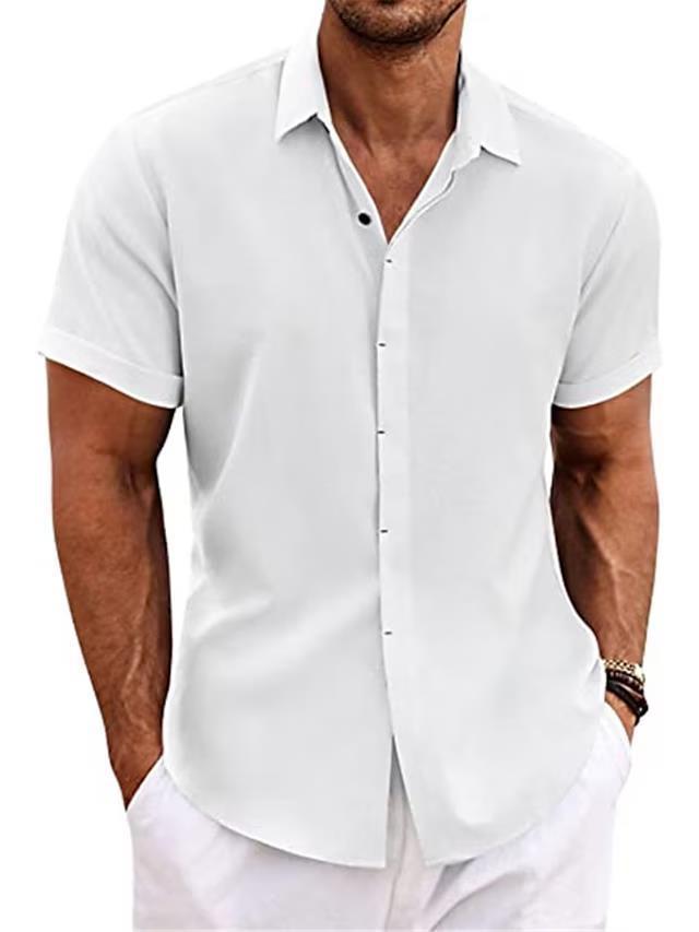 Men's Solid Color Loose Linen T-Shirt – Lightweight, Breathable & Perfect for Summer - ZA-ZOLA