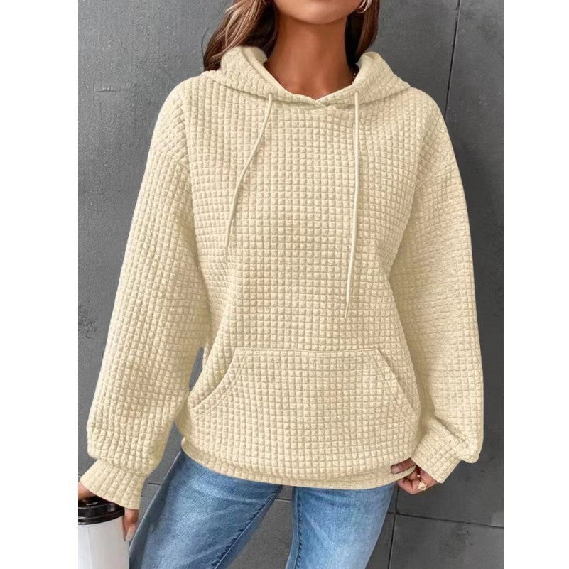 Women's Loose Casual Solid Color Long-Sleeved Sweater – Comfortable & Stylish Knitwear