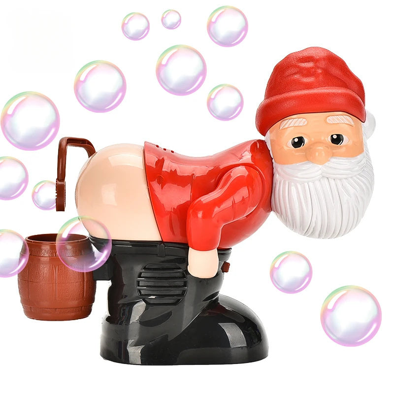 Electric Santa Claus Bubble Machine – Musical Light-Up Christmas Toy & Funny Ornament - ZA-ZOLA