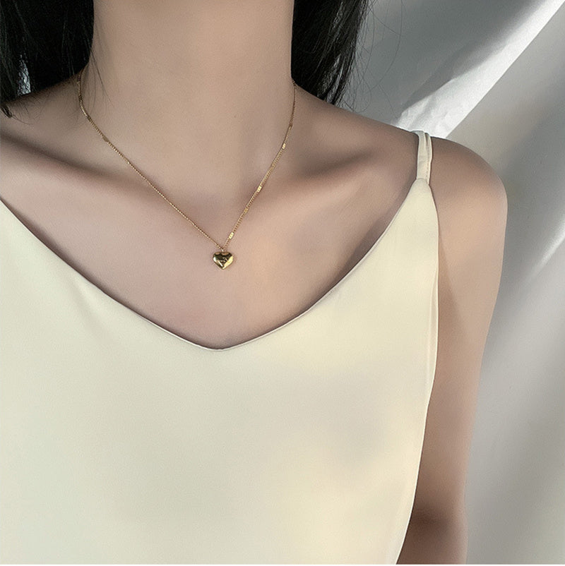 Fashion Jewelry Necklace For Women New Trend Vintage Simple Love Heart Pendant Elegant Party Jewelry Birthday Gifts - ZA-ZOLA