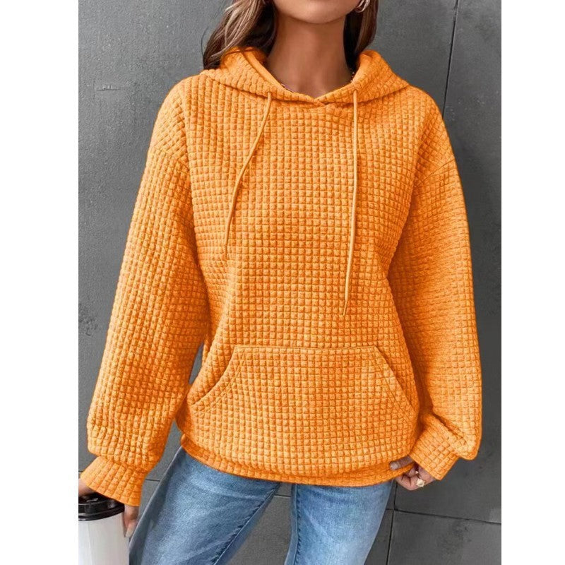 Women's Loose Casual Solid Color Long-Sleeved Sweater – Comfortable & Stylish Knitwear